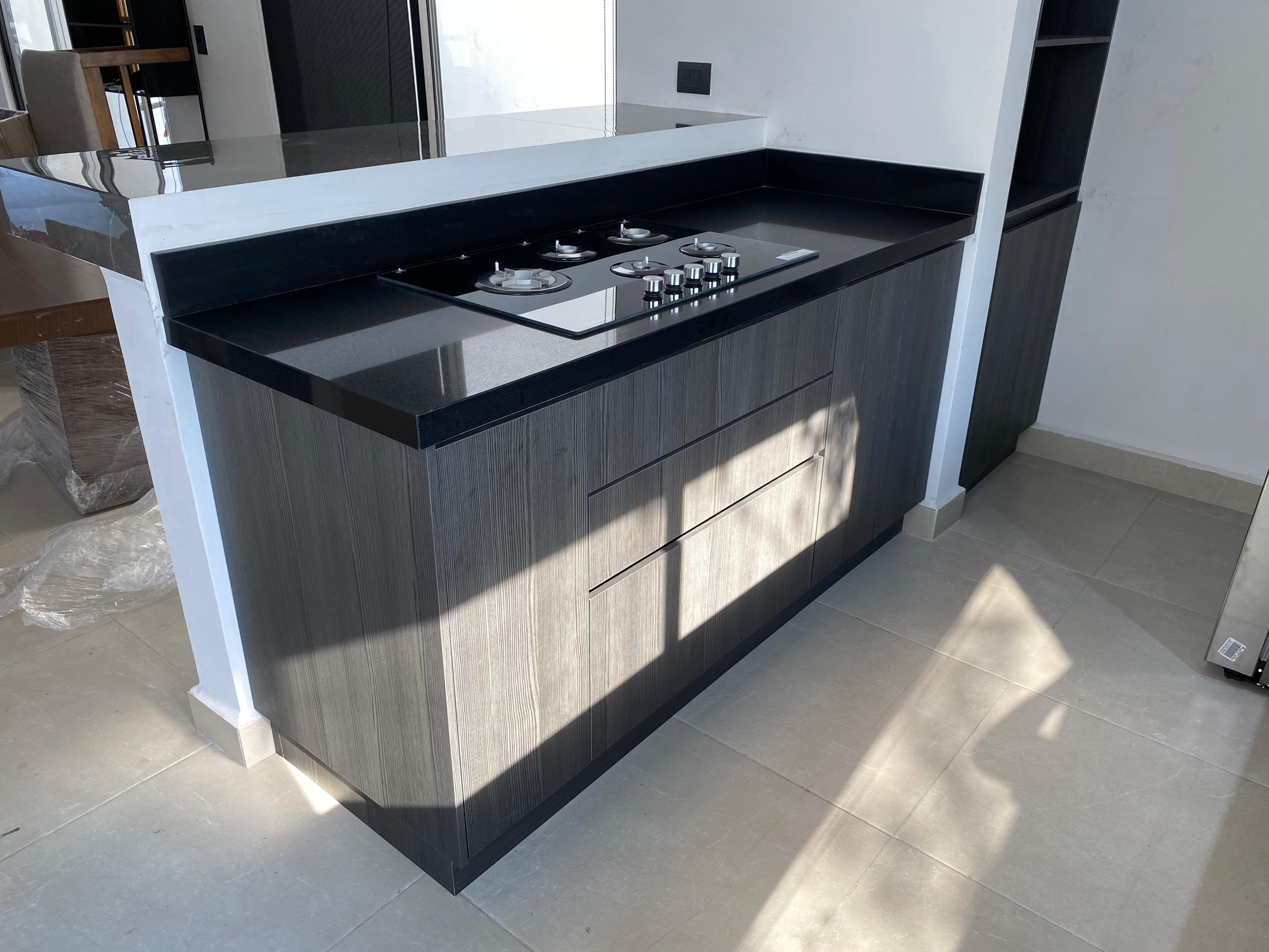 Cocina Integral color negro/gris